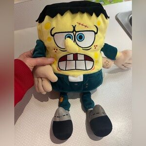 2004 Frankenstein Spongebob Squarepants 9" Ty Beanie Baby